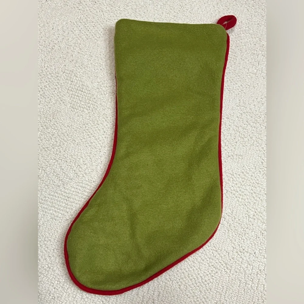 Vintage 20” Santa Claus Velvet Christmas Stocking